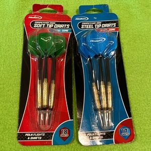 Halex Competition Steel & Soft Top Darts New